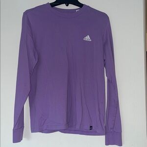 Adidas Lavender Crew Neck Top